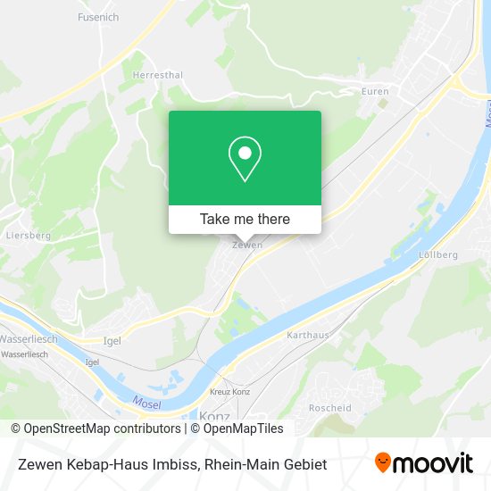 Карта Zewen Kebap-Haus Imbiss
