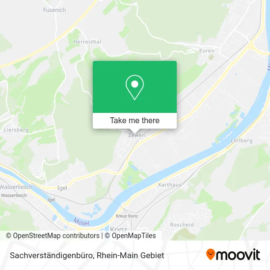 Карта Sachverständigenbüro