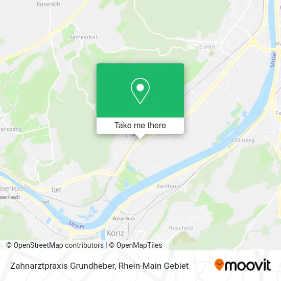 Карта Zahnarztpraxis Grundheber
