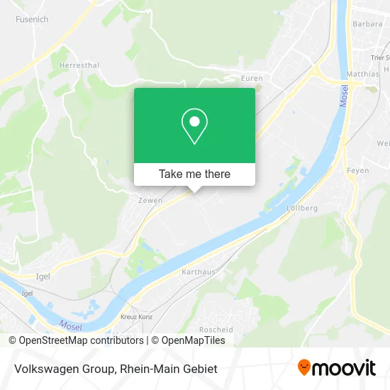 Карта Volkswagen Group