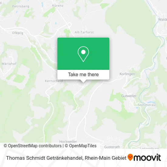 Карта Thomas Schmidt Getränkehandel