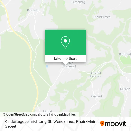 Карта Kindertageseinrichtung St. Wendalinus
