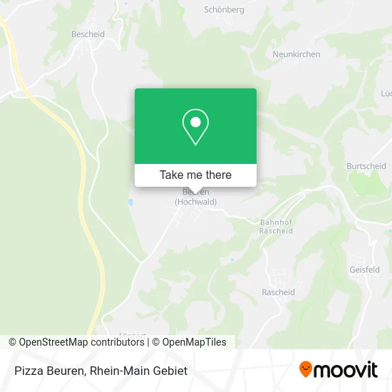 Карта Pizza Beuren