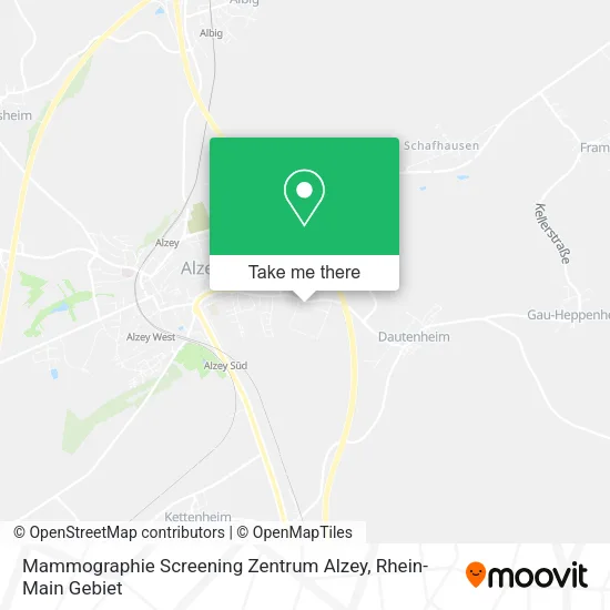 Карта Mammographie Screening Zentrum Alzey