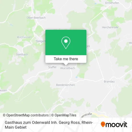 Карта Gasthaus zum Odenwald Inh. Georg Ross