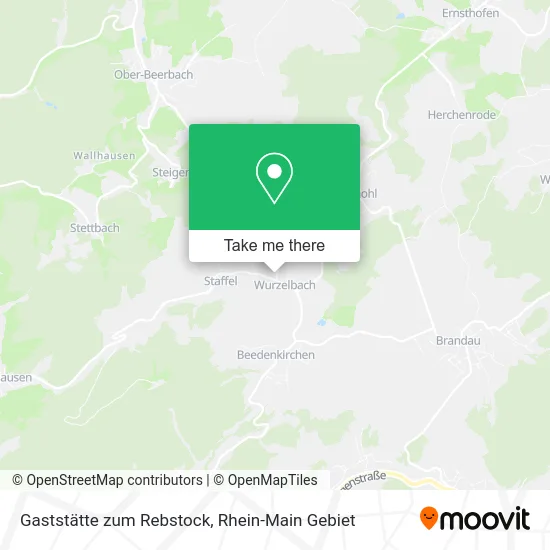 Карта Gaststätte zum Rebstock