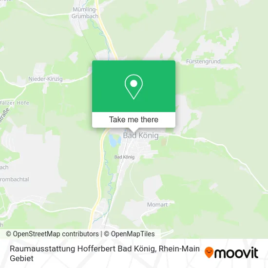 Карта Raumausstattung Hofferbert Bad König