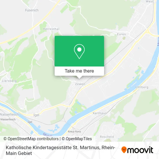 Карта Katholische Kindertagesstätte St. Martinus
