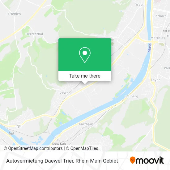Карта Autovermietung Daewel Trier