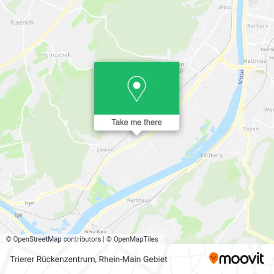 Карта Trierer Rückenzentrum