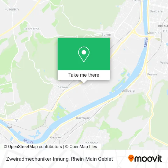 Карта Zweiradmechaniker-Innung