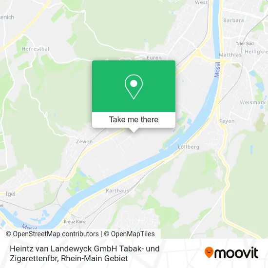 Карта Heintz van Landewyck GmbH Tabak- und Zigarettenfbr