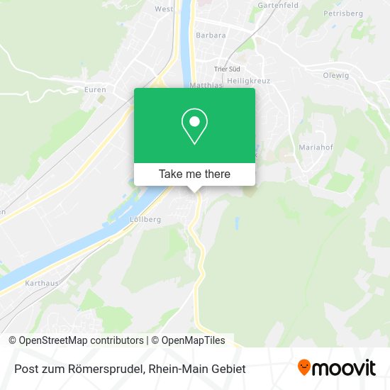 Карта Post zum Römersprudel