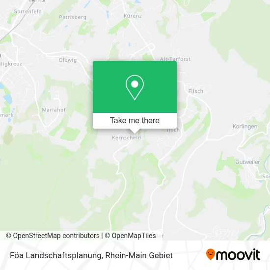 Карта Föa Landschaftsplanung