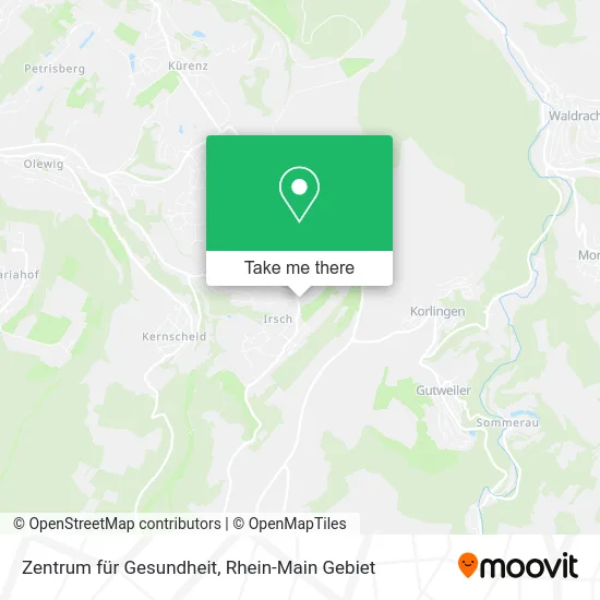 Карта Zentrum für Gesundheit