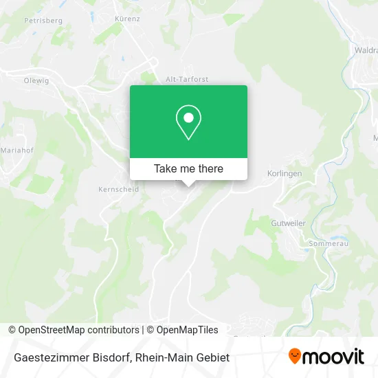 Карта Gaestezimmer Bisdorf