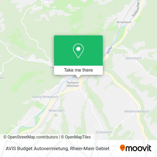 Карта AVIS Budget Autovermietung