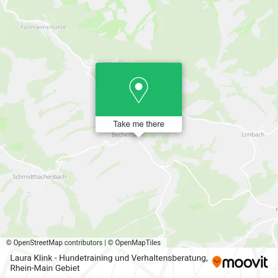 Карта Laura Klink - Hundetraining und Verhaltensberatung