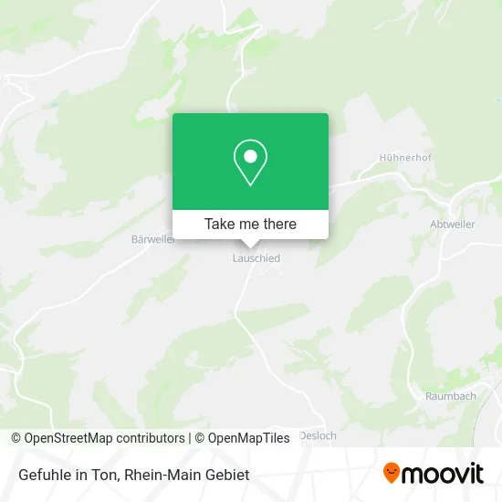 Карта Gefuhle in Ton