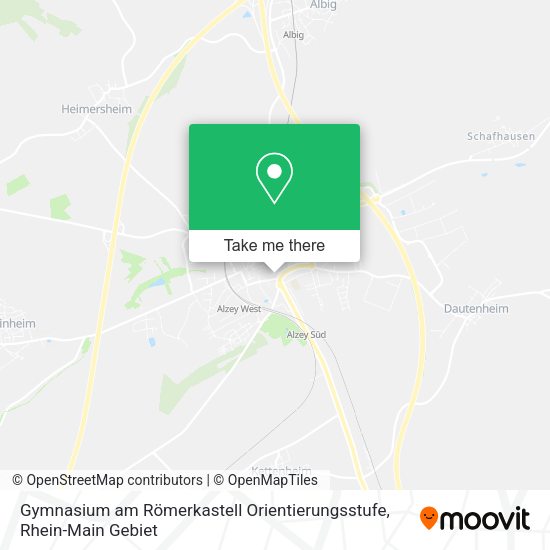 Карта Gymnasium am Römerkastell Orientierungsstufe