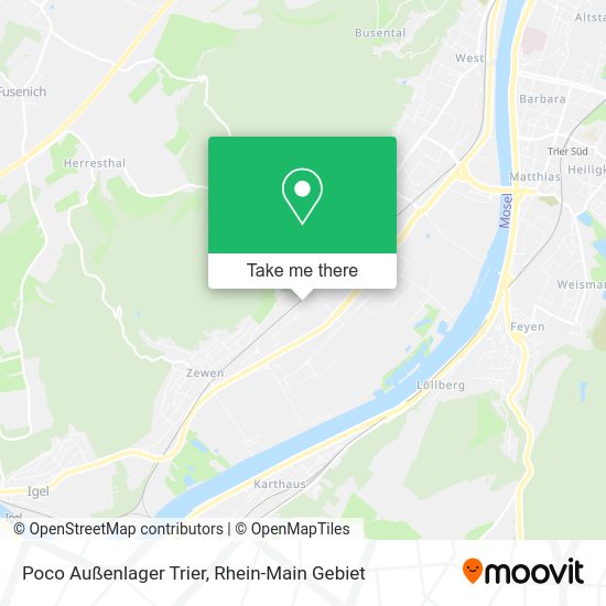Карта Poco Außenlager Trier