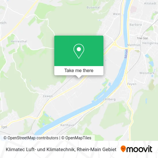 Карта Klimatec Luft- und Klimatechnik