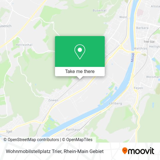 Карта Wohnmobilstellplatz Trier