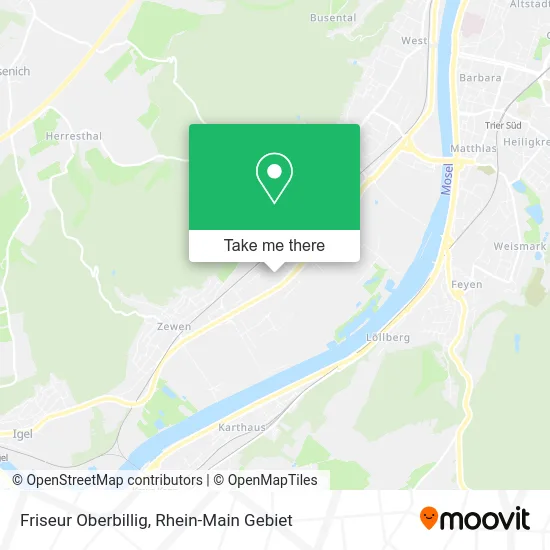 Карта Friseur Oberbillig