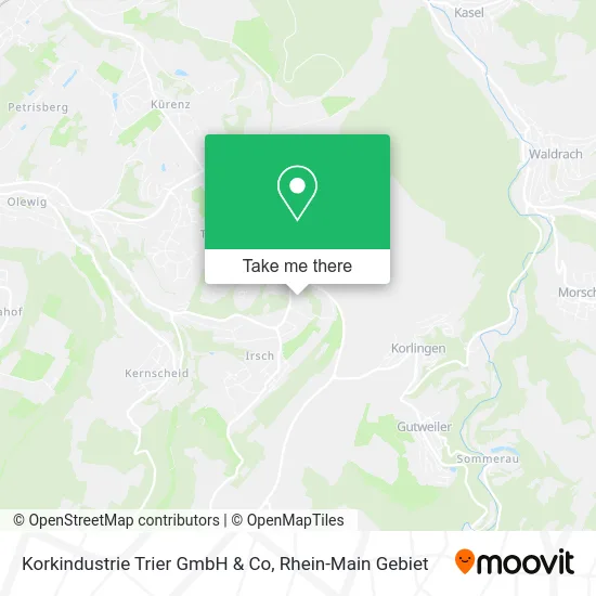 Карта Korkindustrie Trier GmbH & Co