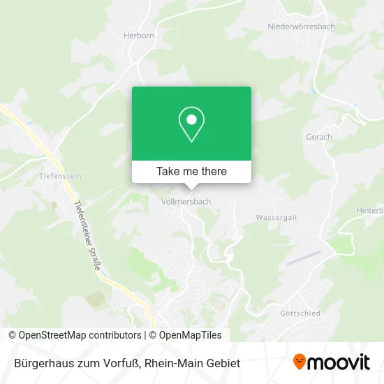 Карта Bürgerhaus zum Vorfuß