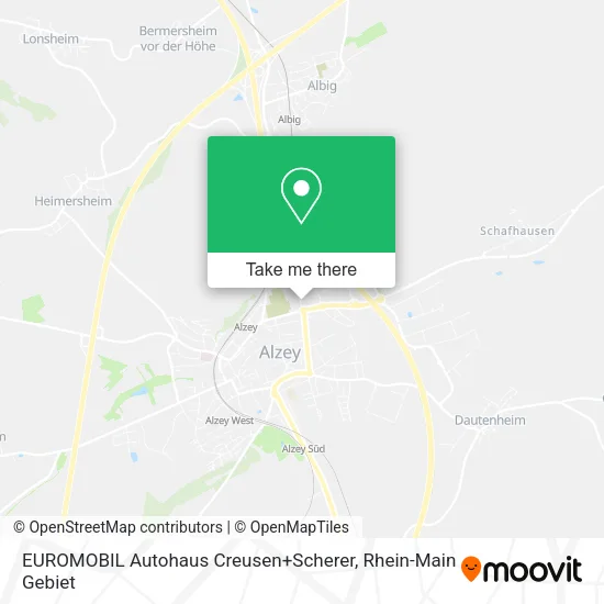Карта EUROMOBIL Autohaus Creusen+Scherer