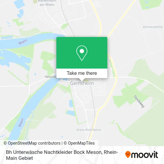Карта Bh Unterwäsche Nachtkleider Bock Meson