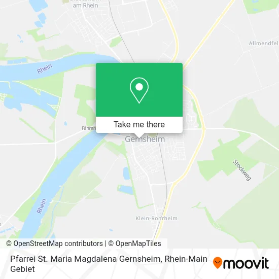 Pfarrei St. Maria Magdalena Gernsheim map