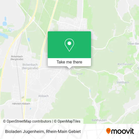 Карта Bioladen Jugenheim