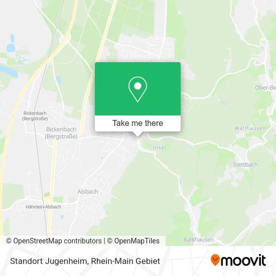 Карта Standort Jugenheim