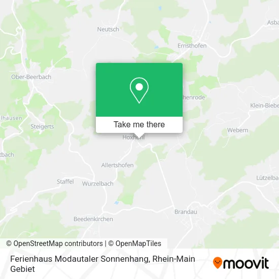 Карта Ferienhaus Modautaler Sonnenhang