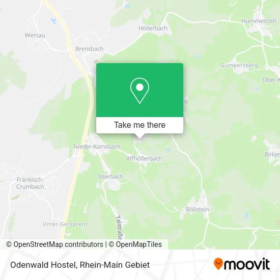 Карта Odenwald Hostel