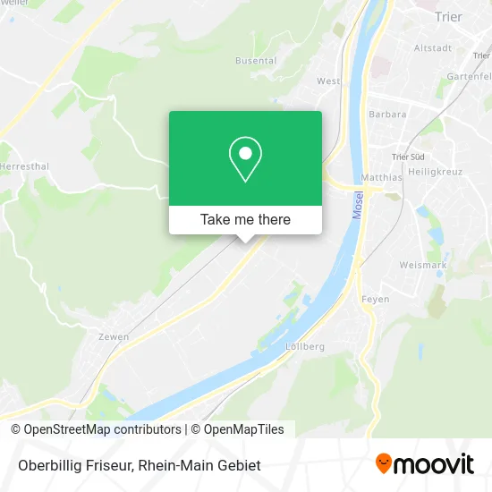 Карта Oberbillig Friseur
