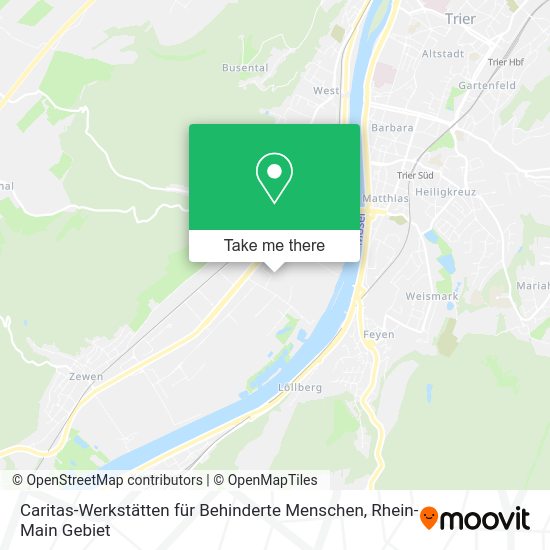 Карта Caritas-Werkstätten für Behinderte Menschen