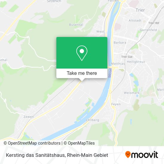 Карта Kersting das Sanitätshaus