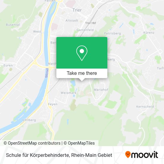 Карта Schule für Körperbehinderte