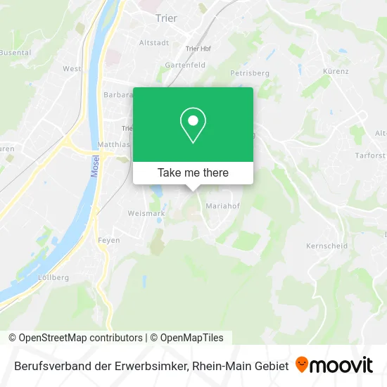 Карта Berufsverband der Erwerbsimker