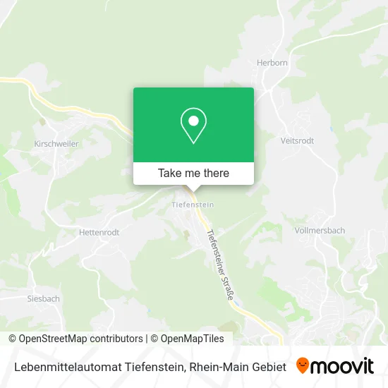 Карта Lebenmittelautomat Tiefenstein