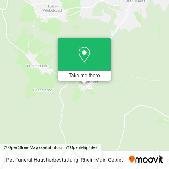 Карта Pet Funeral Haustierbestattung