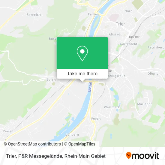 Карта Trier, P&R Messegelände