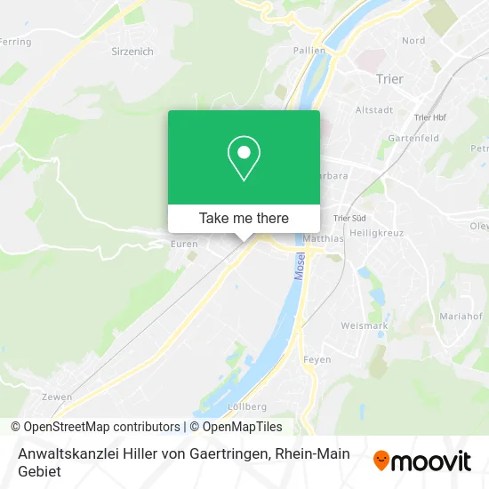Карта Anwaltskanzlei Hiller von Gaertringen
