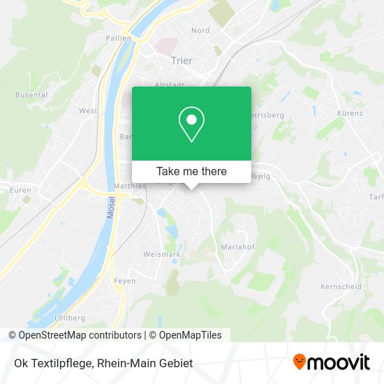 Карта Ok Textilpflege
