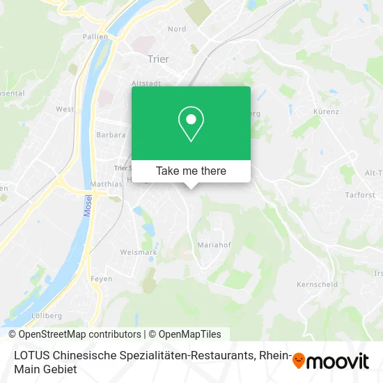 Карта LOTUS Chinesische Spezialitäten-Restaurants