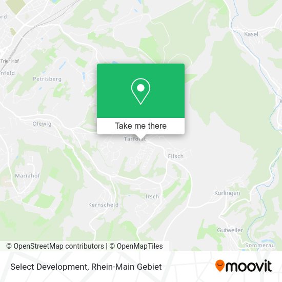 Select Development map