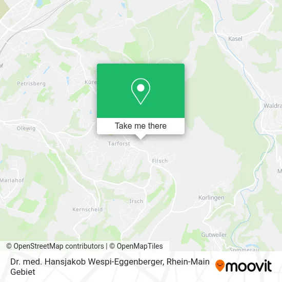 Карта Dr. med. Hansjakob Wespi-Eggenberger